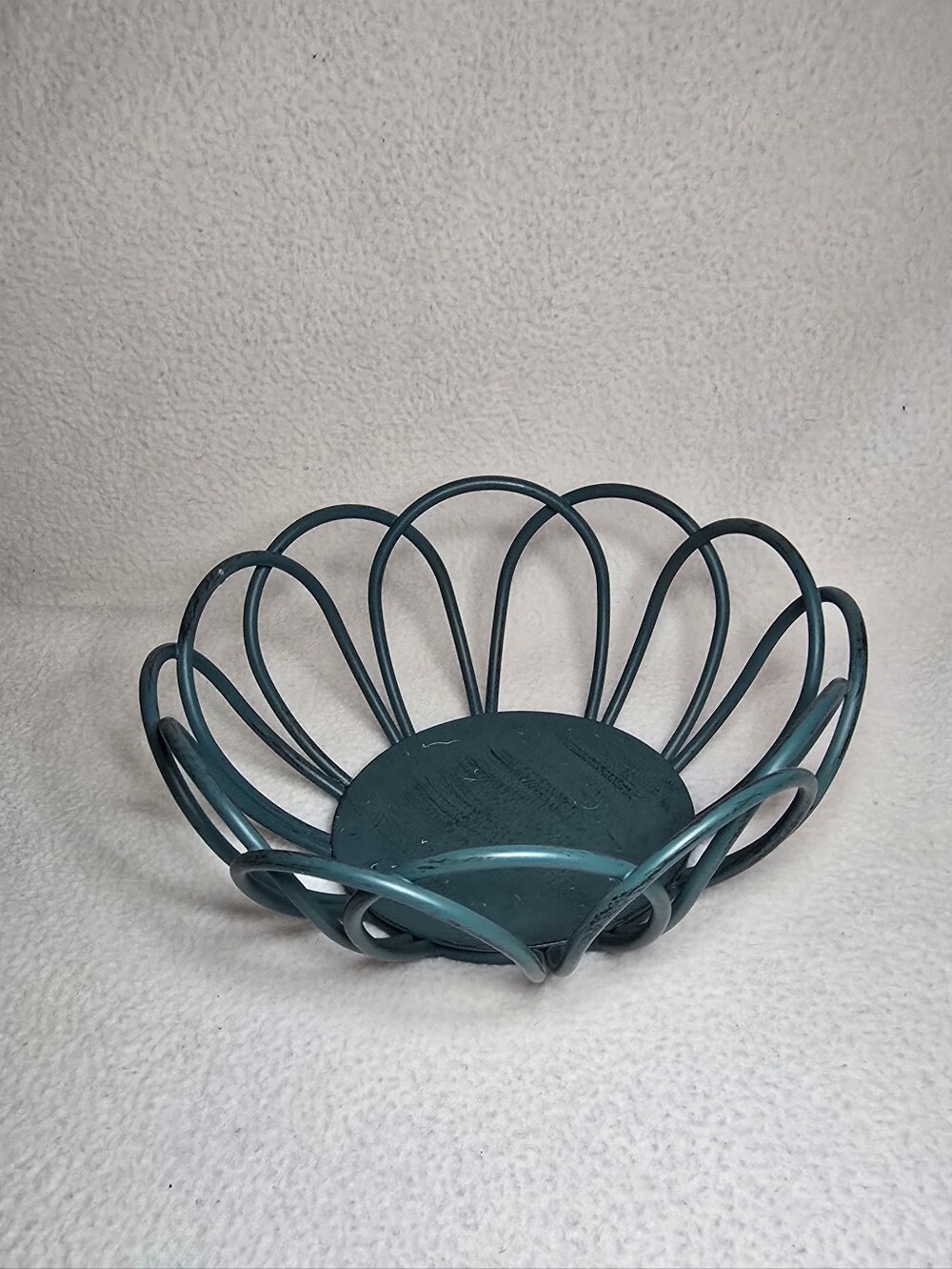 Hobby Lobby Teal Metal Loop Bowl
